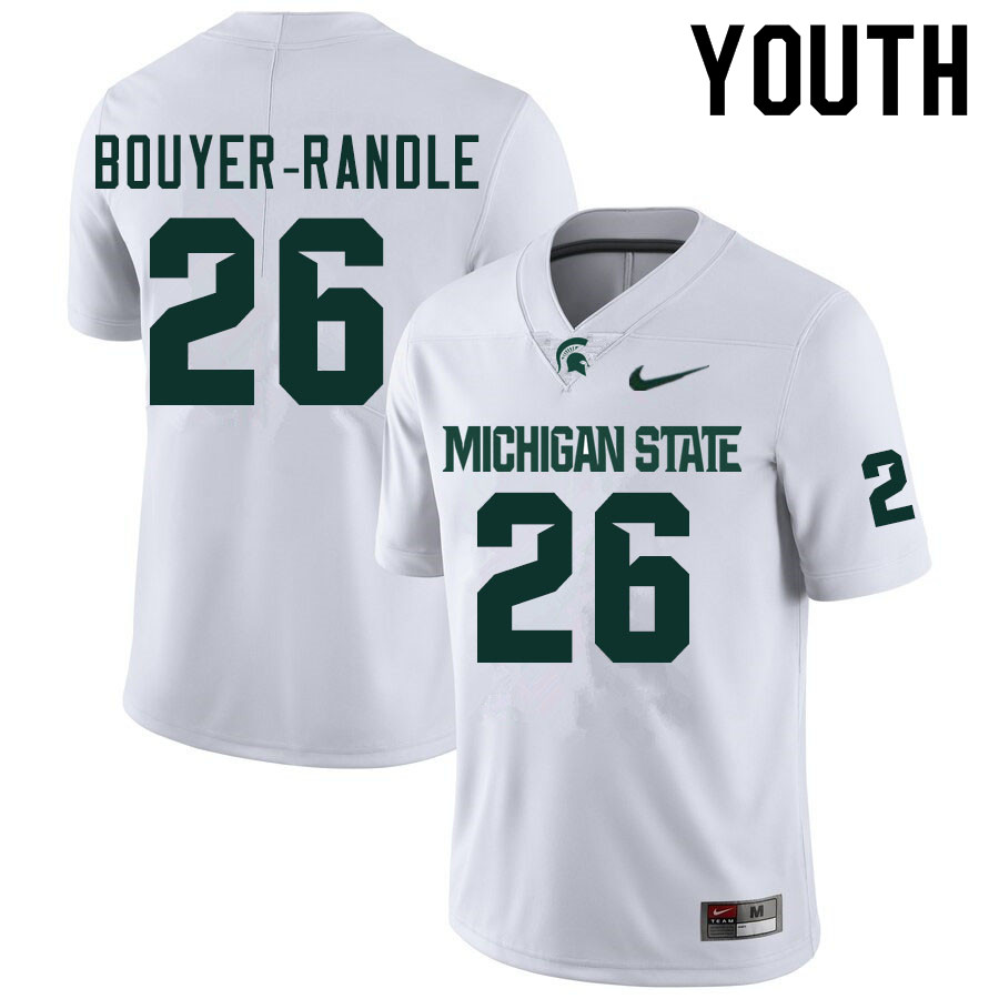 Youth #26 Brandon Bouyer-Randle Michigan State Spartans College Football Jerseys Sale-White
